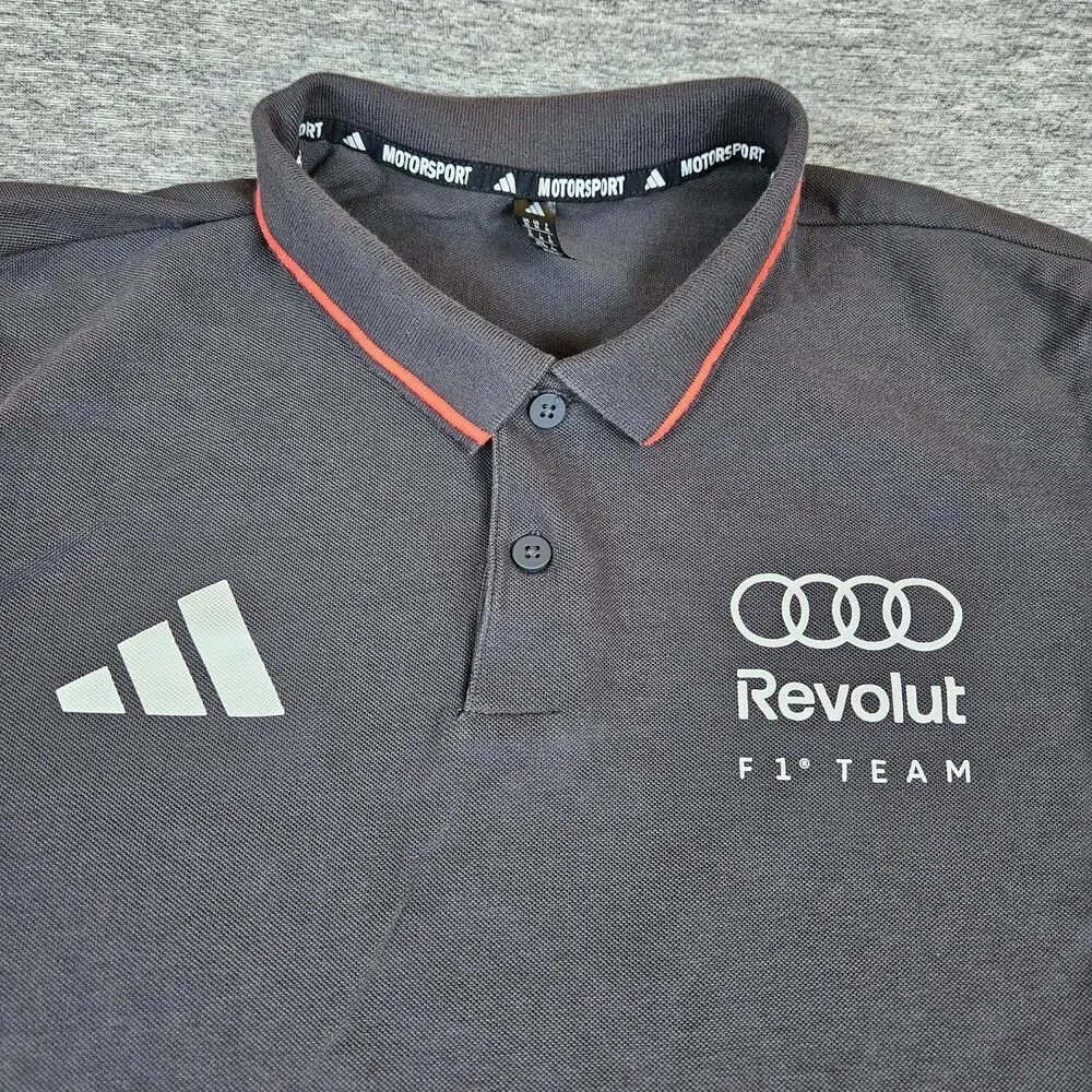 Adidas Audi Revolut F1 Formula One Team Men's XL Polo Shirt Racing Motorsport